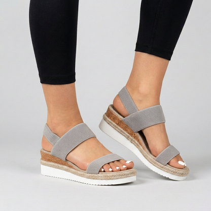 Women's Comfort Wedge Sandals Elastic Straps