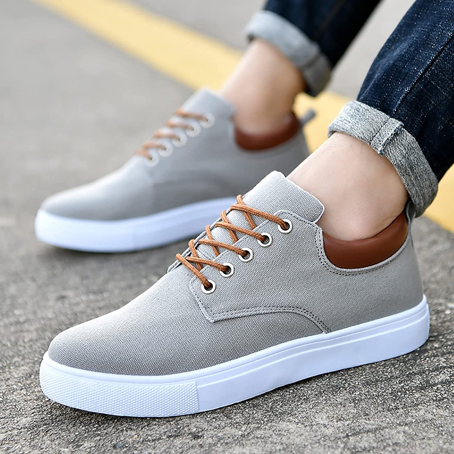 Classic Black White Lace Sneakers