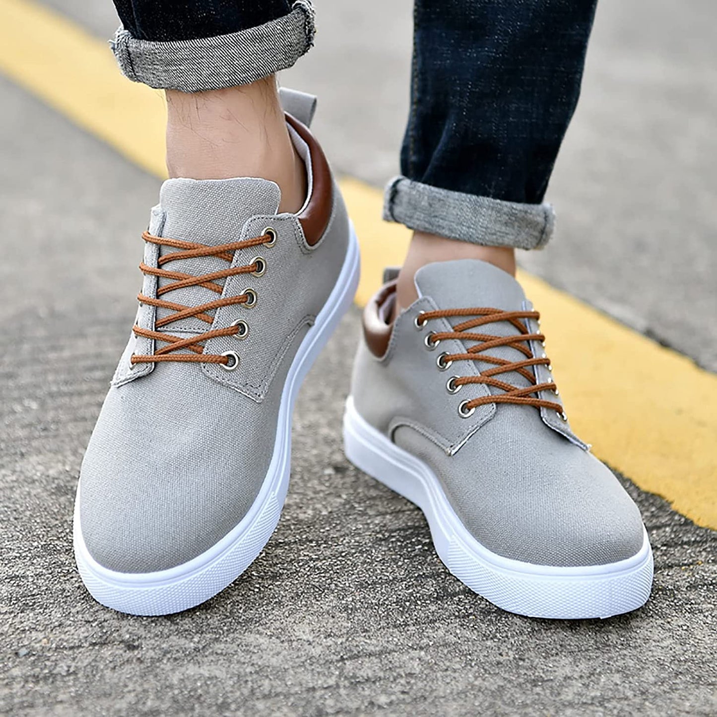 Classic Black White Lace Sneakers