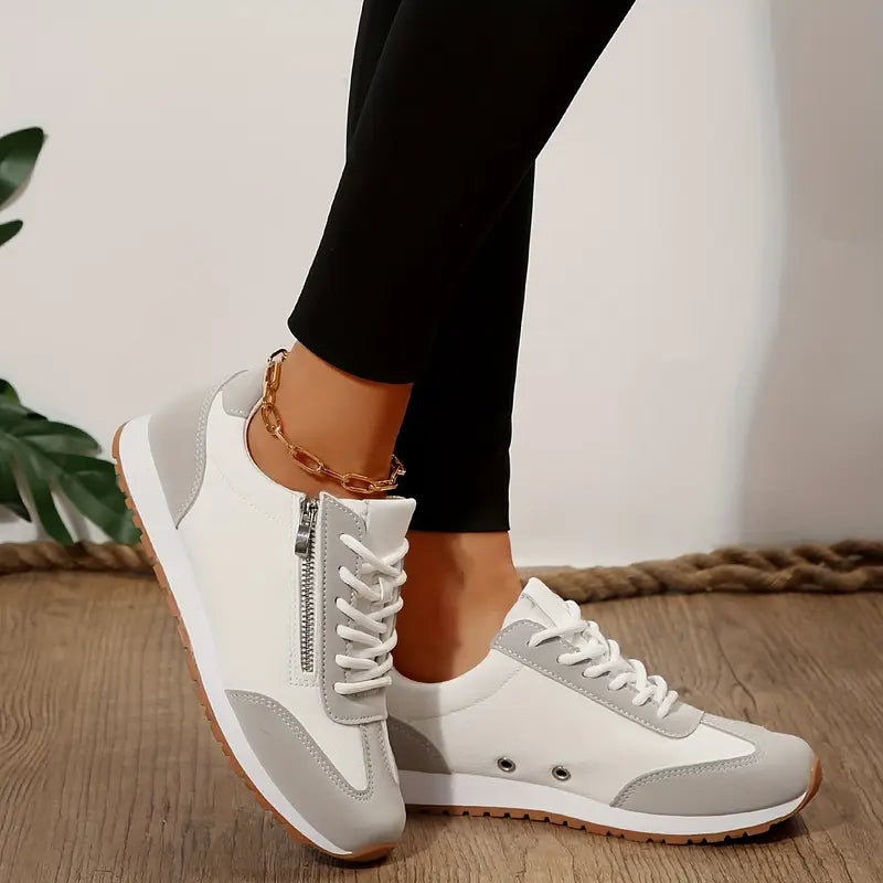 Women's Comfortable Patchwork Low Top Sneakers Casual Shoes