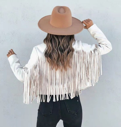 Chic Ladies Boho Fringe Jacket