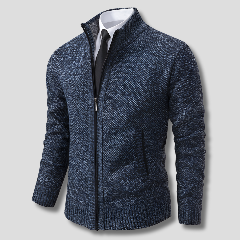 Men's Zipper Knit Sweater