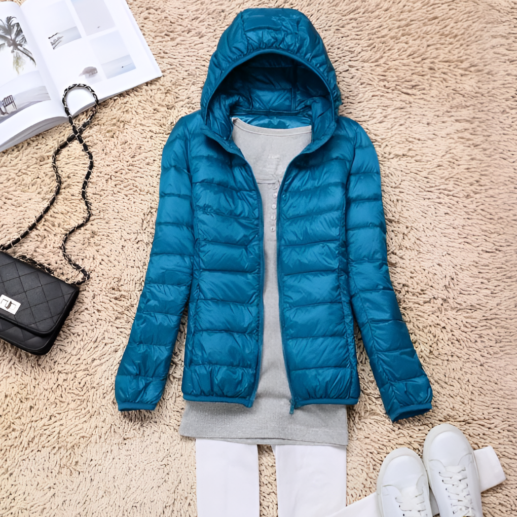 Women's Packable Down Coat Hooded Lightweight
