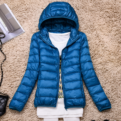 Women's Down Parka Coat Lightweight Hooded