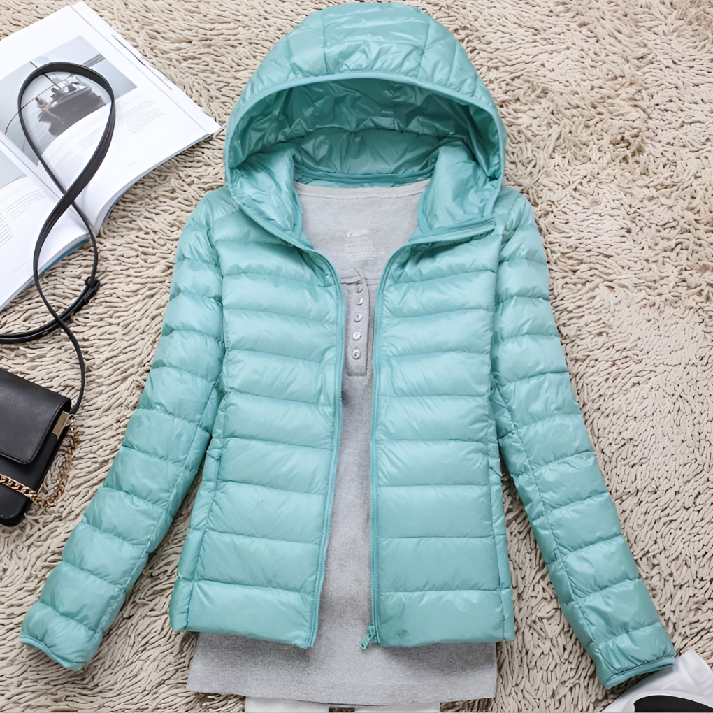 Women's Packable Down Coat Hooded Lightweight