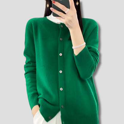 Women's Open Neck Cardigan Sweater