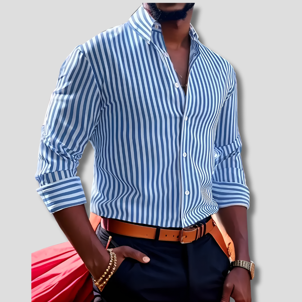Cotton Striped Dress Shirt
