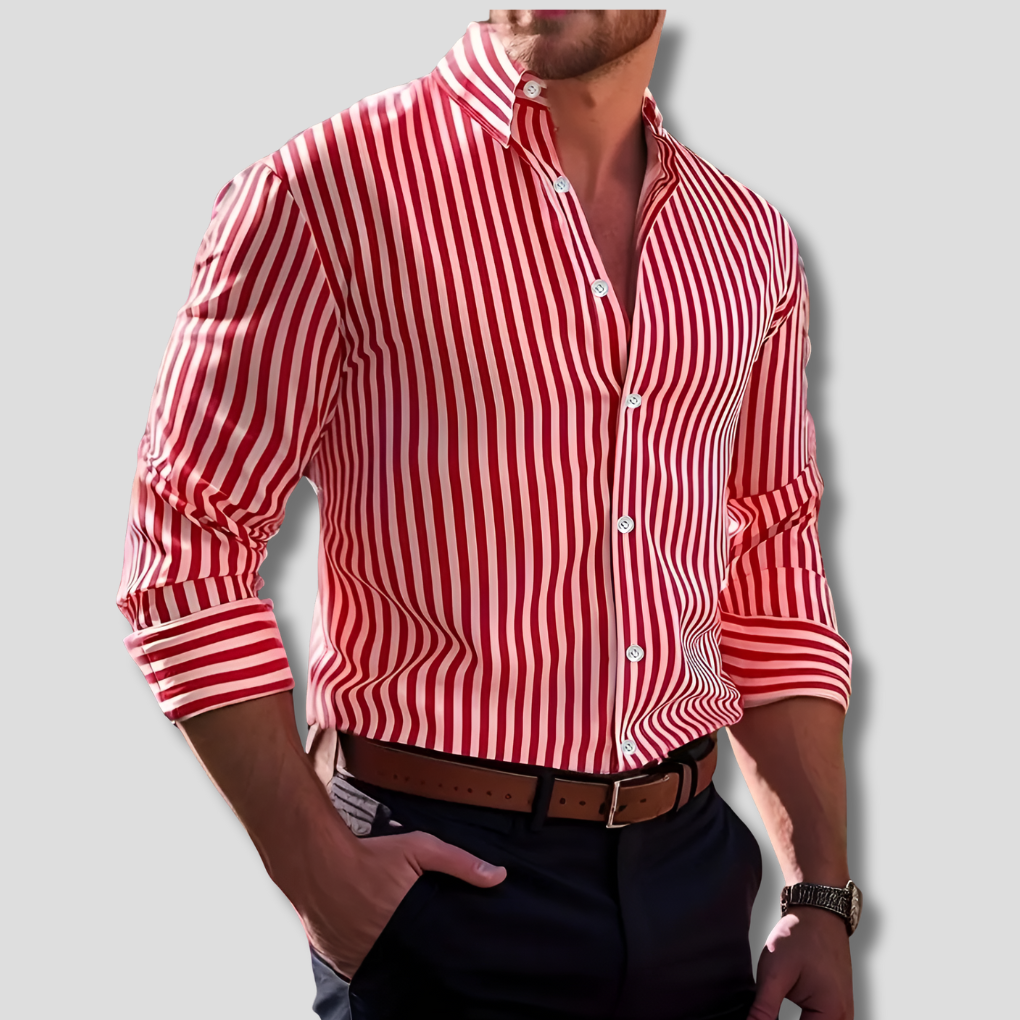Cotton Striped Dress Shirt