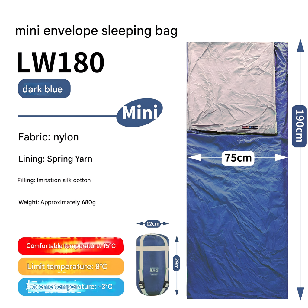 Compact Lightweight Sleeping Bag - VibreMode