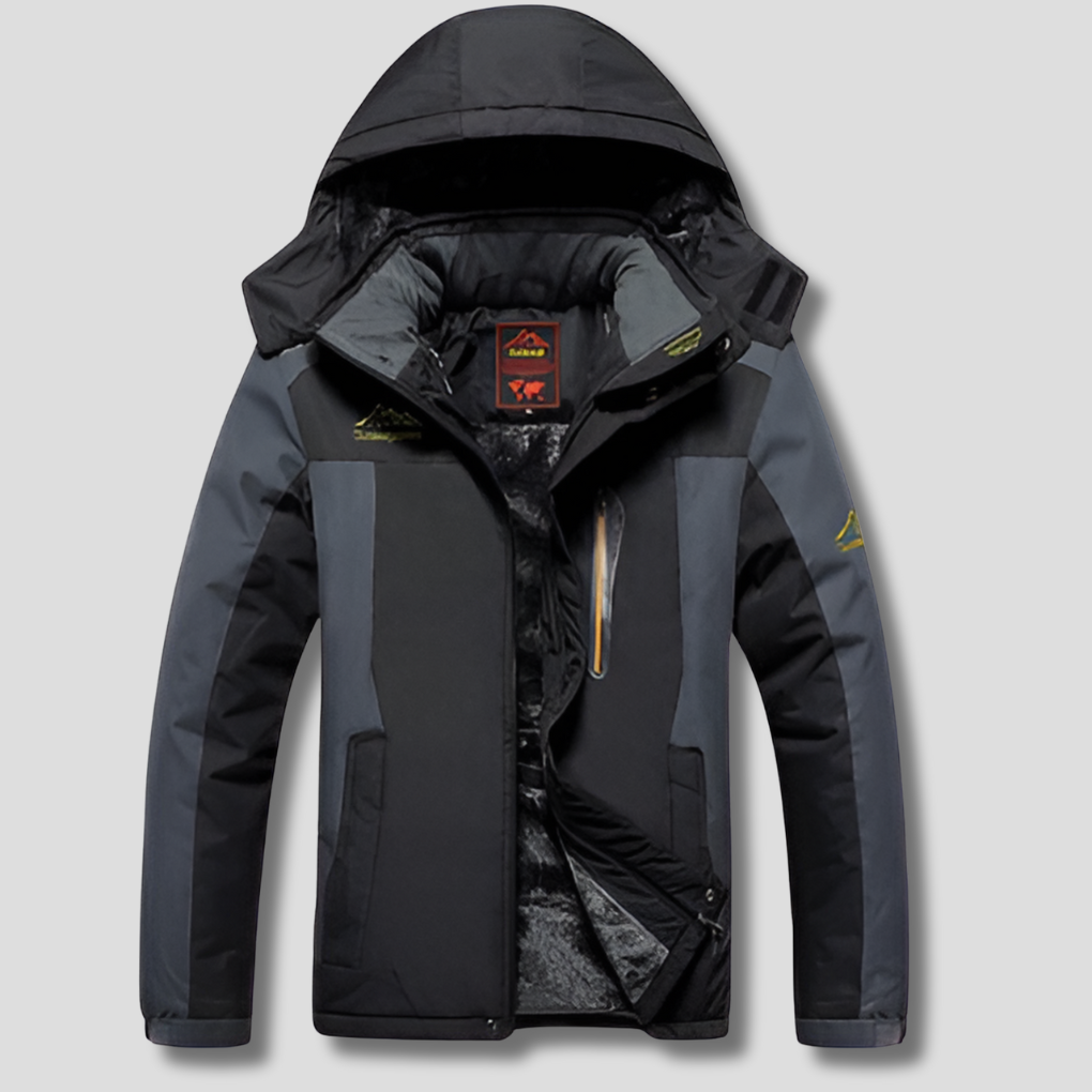 Men's Water-Resistant Winter Jacket Casual Style