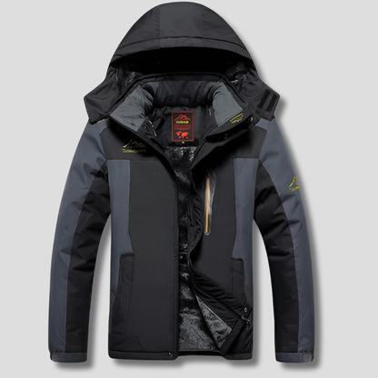 Men's Water-Resistant Winter Jacket Casual Style