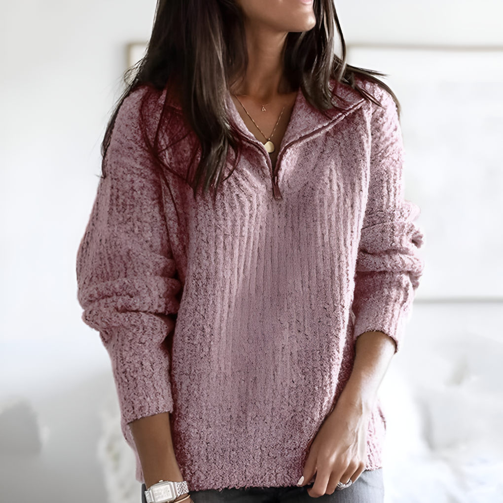 Women's Half Zip Fleece Pullover - VibreMode
