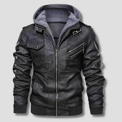 Men's Leather Jacket Everyday Style - VibreMode