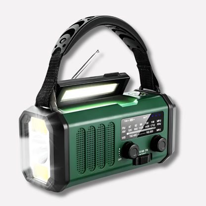 Hand Crank Solar Emergency Radio With Power Bank