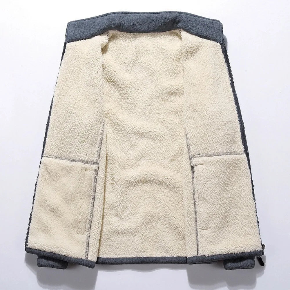 Warm Men's Fleece Hoodie Jacket