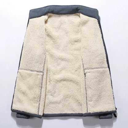 Warm Men's Fleece Hoodie Jacket