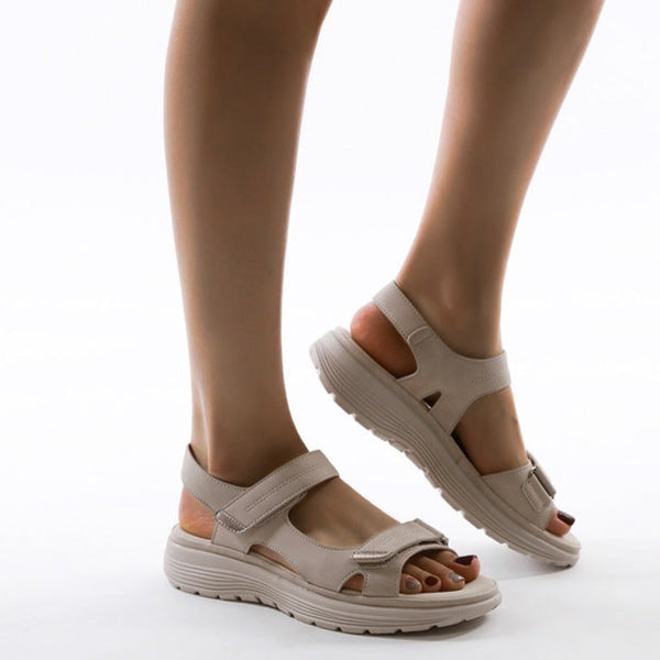 Elevated Buckle Strap Sandals
