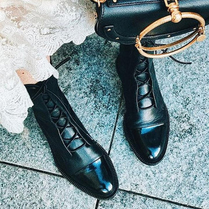 Zip-Up Ankle High Boots