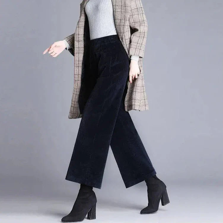 Rustic Textured Corduroy Trousers