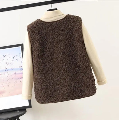 Warm Plush Fleece Vest for Women