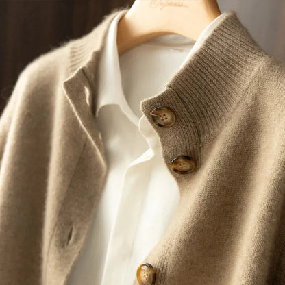 Women's Cashmere Cardigan Fine Knit