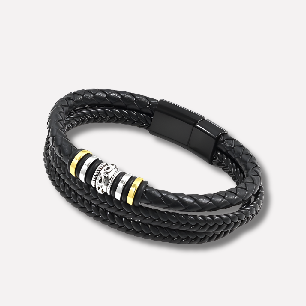 Men's Leather Bracelet - VibreMode