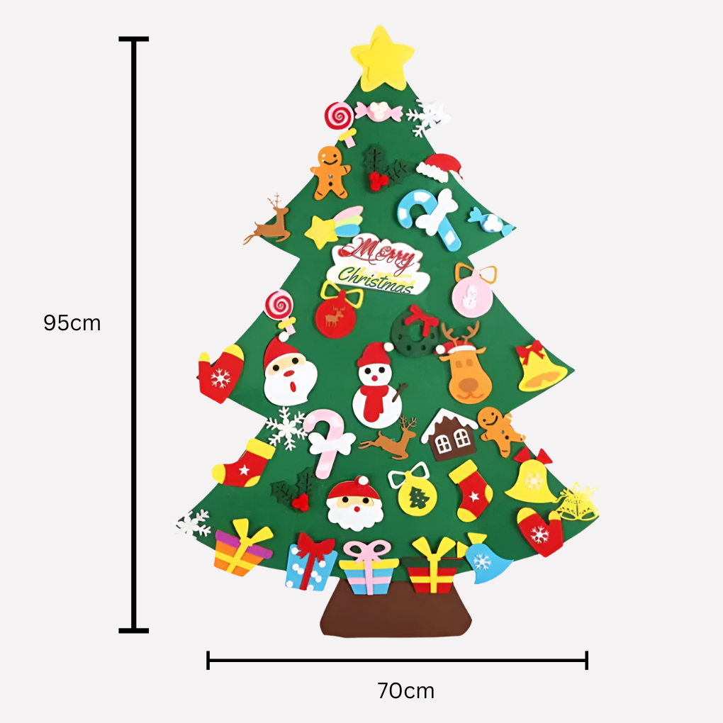 Montessori Christmas Tree Felt Decoration - VibreMode