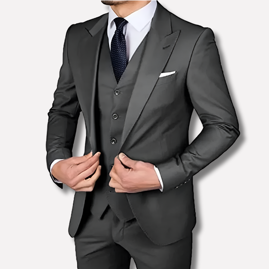 Men's Slim Fit 3 Piece Suit - VibreMode