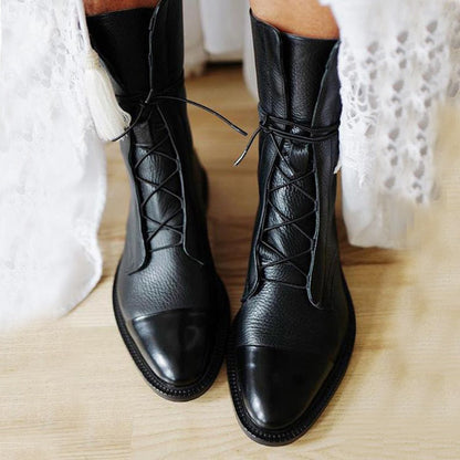 Zip-Up Ankle High Boots