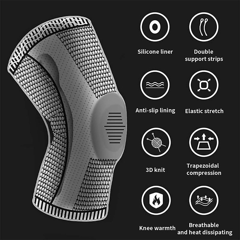 Silicone Knee Support Compression Brace