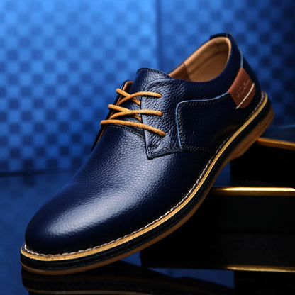Men's Leather Oxford Shoes Classic Black