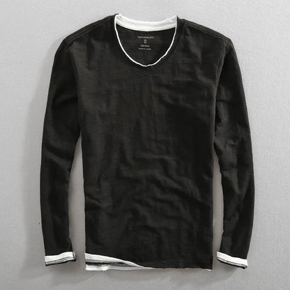 Hokuto Men's Cotton Long Sleeve Shirt