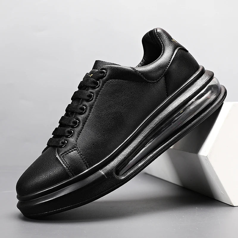 Men's Lace-Up Sneakers Thick Sole