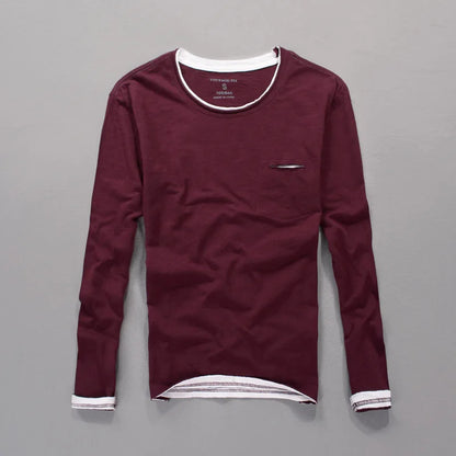 Men's Cotton Henley Shirt