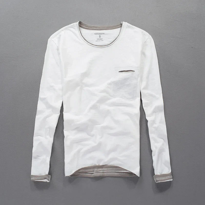 Men's Cotton Henley Shirt