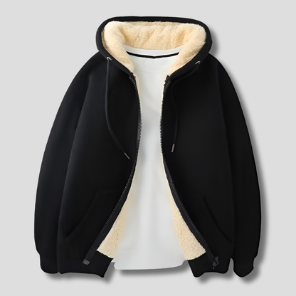 Men's Fleece Lined Winter Hoodie Jacket