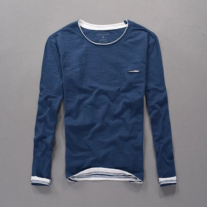 Maverick Men's Cotton Long Sleeve Shirt - VibreMode