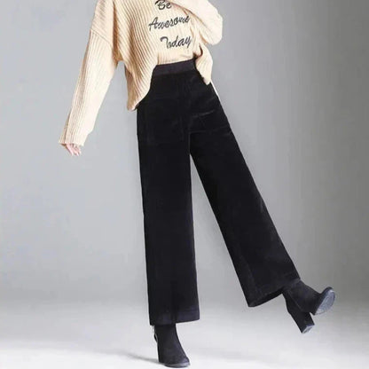 Rustic Textured Corduroy Trousers