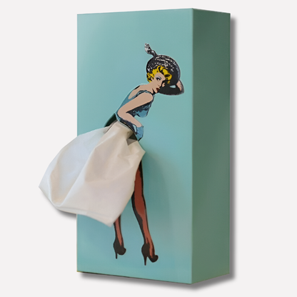 Women's Flying Skirt Tissue Box Cover