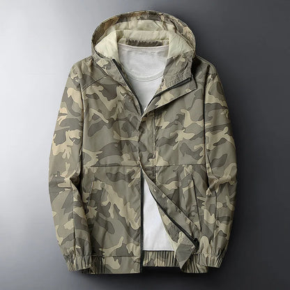 Military Green Camouflage Jacket - VibreMode