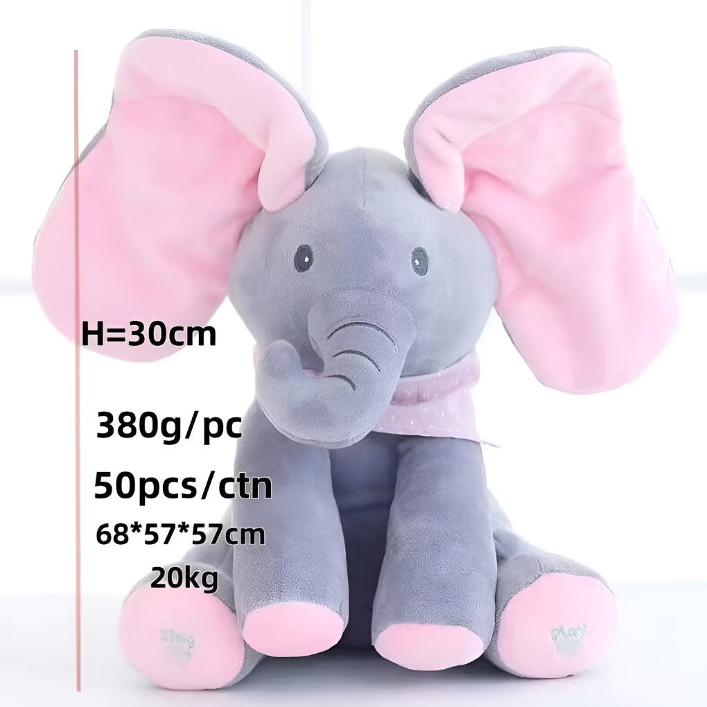Elephant Plush Toy Peek A Boo Design - VibreMode