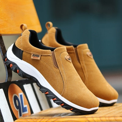 Waterproof Men's Hiking Shoes Leather Outdoor Sneakers