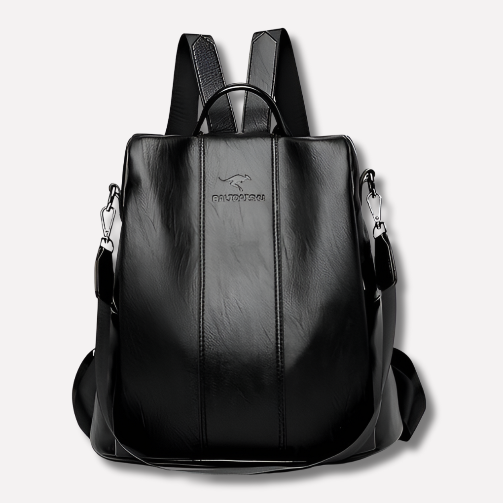 Women's Leather Anti-Theft Backpack Concealed Storage - VibreMode