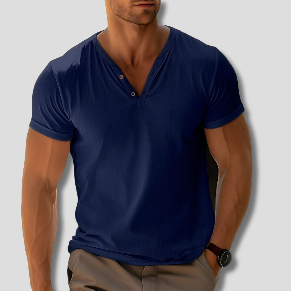 Men's V-Neck Shirt Classic Comfortable