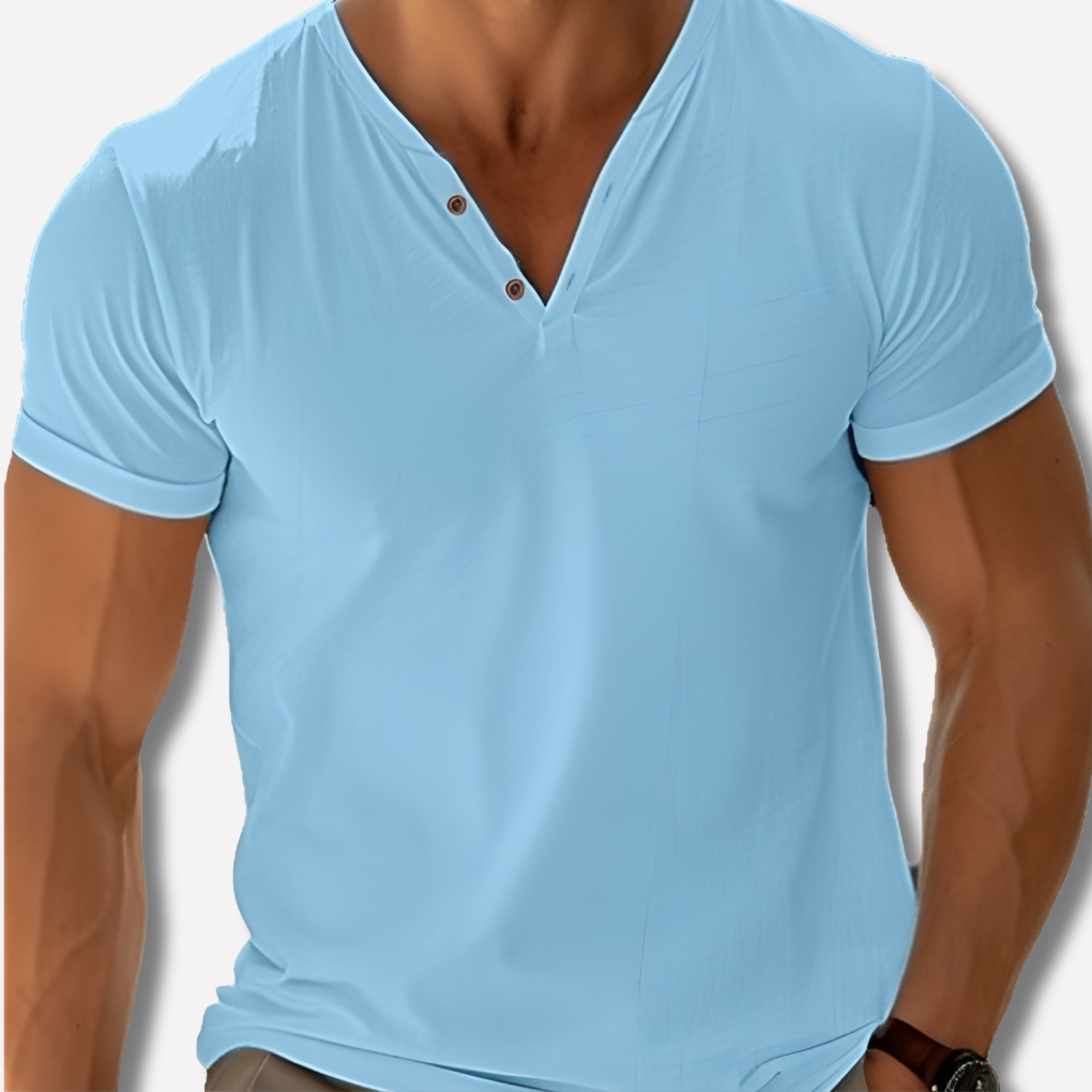 Men's V-Neck Shirt Classic Comfortable