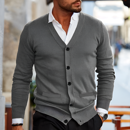 Men's Cotton Cardigan Casual Style