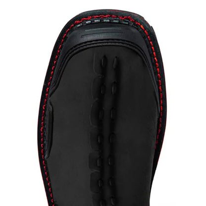 Men's Ankle Boots Skull Accent Bold Black