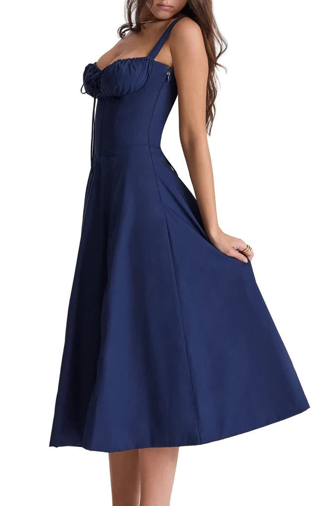 Women's Floral Print Spring Party Dress