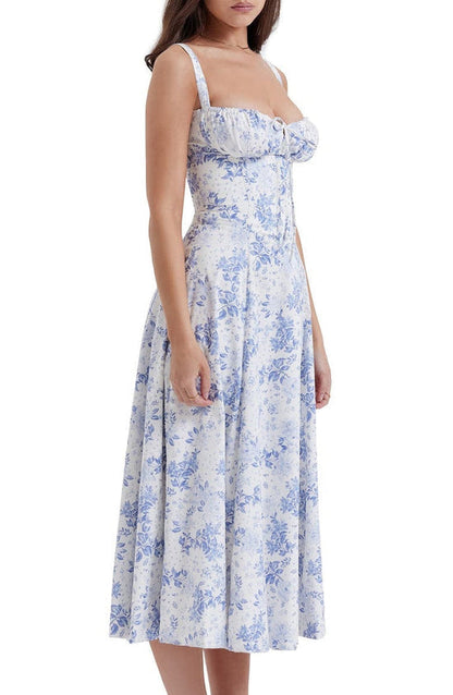 Women's Floral Waist Shaping Dress