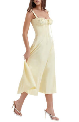Women's Floral Print Spring Party Dress